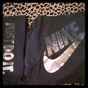 Nike rose gold sweater and leggings